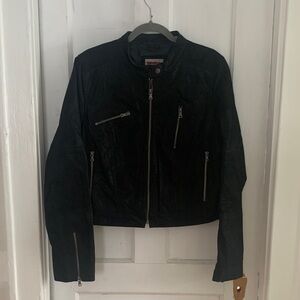 Levi’s Women’s XL black suede leather jacket
